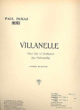 Villanelle Piano