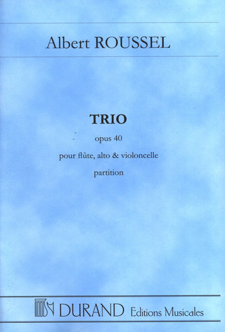 Trio Op. 40 Poche Pour Flûte, Alto Et Violoncelle
