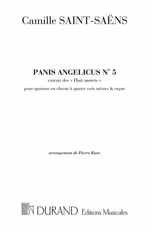 Panis Angelicus 4 V.Mixtes Et Orgue