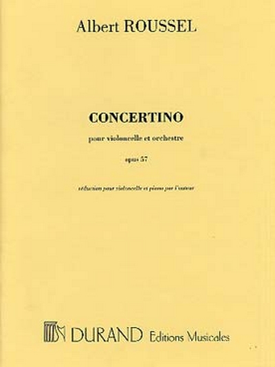 Concertino Op. 57 Vlc/Piano (ROUSSEL)