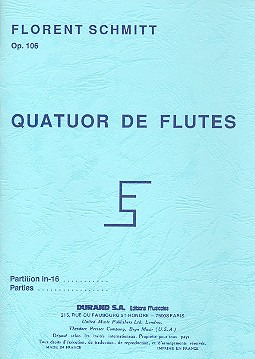 Quatuor Op. 106 Flûtes Poche