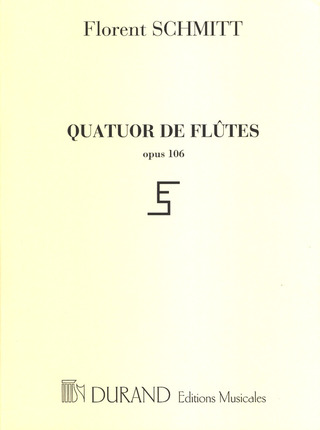 Quatuor Op. 106 Flûtes Materiel