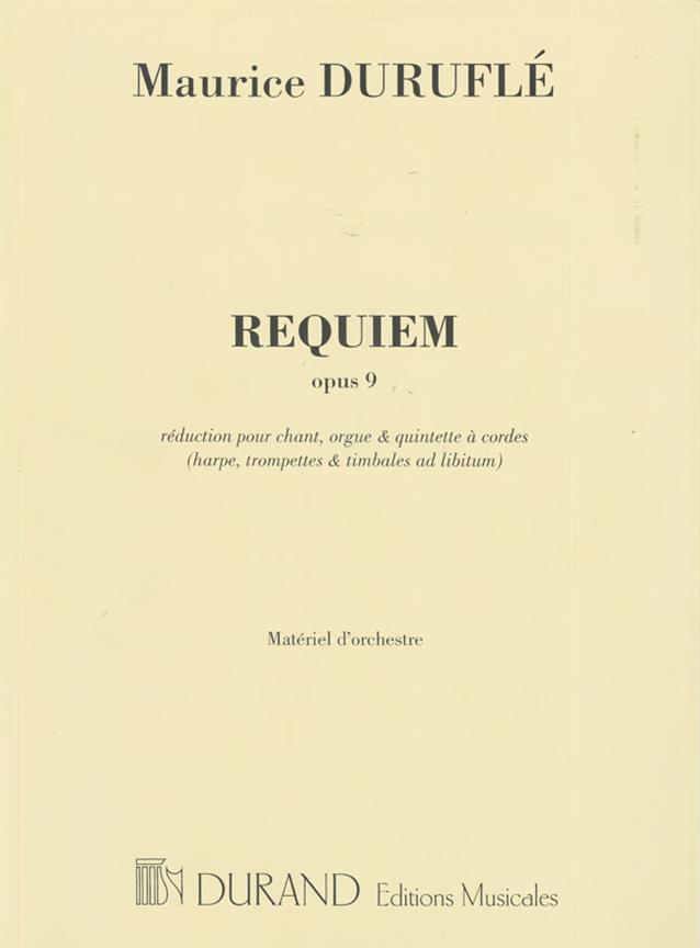 Requiem Parties Orch. Reduit (Vn1/Vn2/Va/Vlc/Cb/3Trp/Tb/ Hp