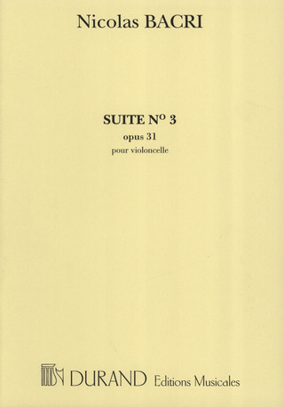 Suite N 3 Op. 31 Violoncelle
