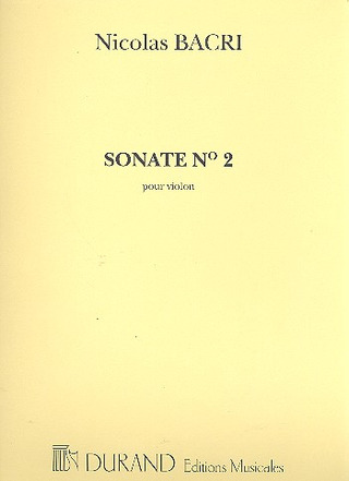 Sonate Op. 53 N 2 Violon Seul