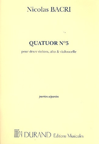 Quatuor N. 5, Op. 57 Pour Deux Violons, Alto And Violoncelle