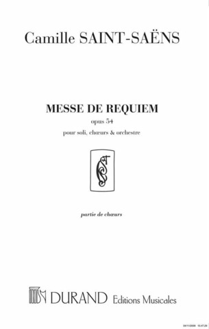 Messe De Requiem Pour Soli Choeur Et Orchestre Choeur