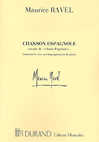 Chanson Espagnole Mezzo/Piano (Chants Populaires N. 1)