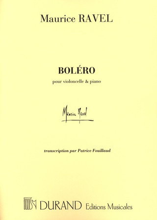 Bolero Violoncelle/Piano (RAVEL MAURICE)