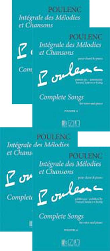 Intégrale Des Mélodies Et Chansons 4-Vol.Set (POULENC FRANCIS)