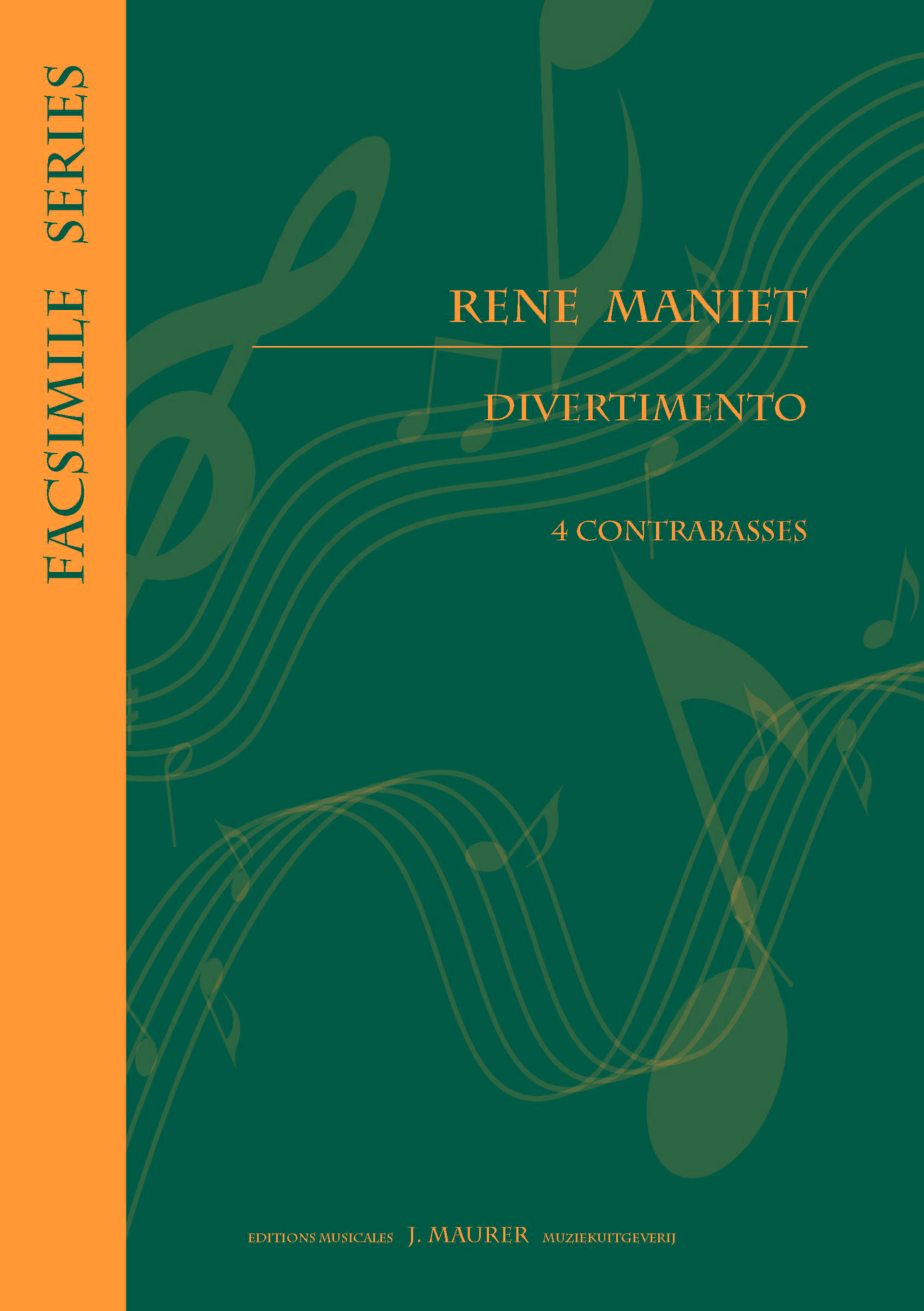 Divertimento for Double Bass Quartet (MANIET RENE)
