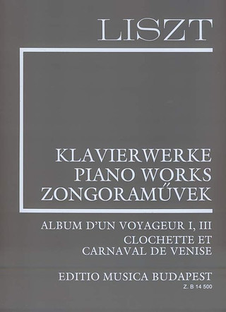 Album D'Un Voyageur I- III Clochette Et Carnaval De Venise