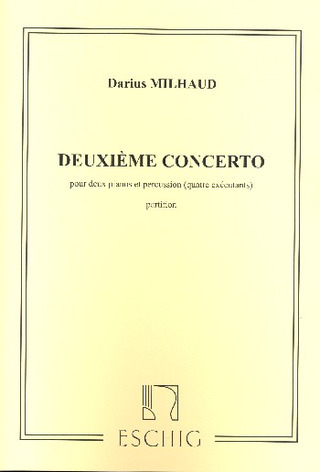 2ème Concerto Pour Deux Pianos And Percussion (4 Executants)