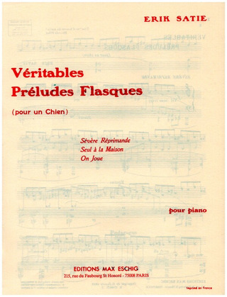 Veritables Preludes Piano (SATIE ERIK)