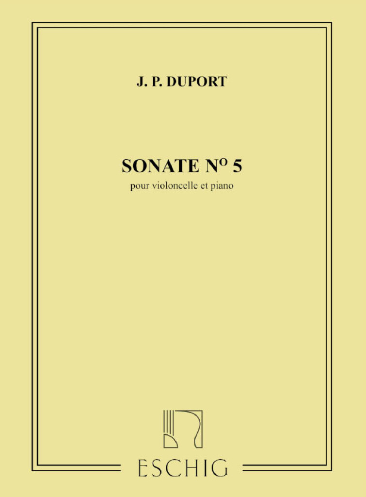 Sonate N 5 Violoncelle/Piano
