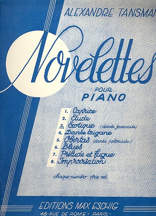 Novelette N 3 Exotique Piano