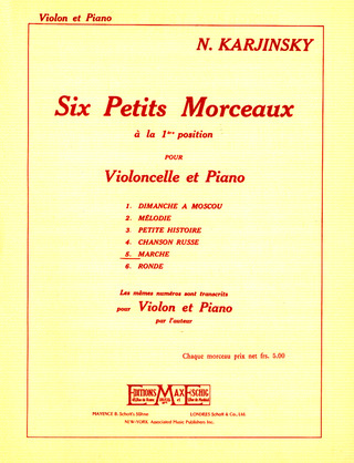 6 Petits Morc.N 5 Marche Violon/Piano