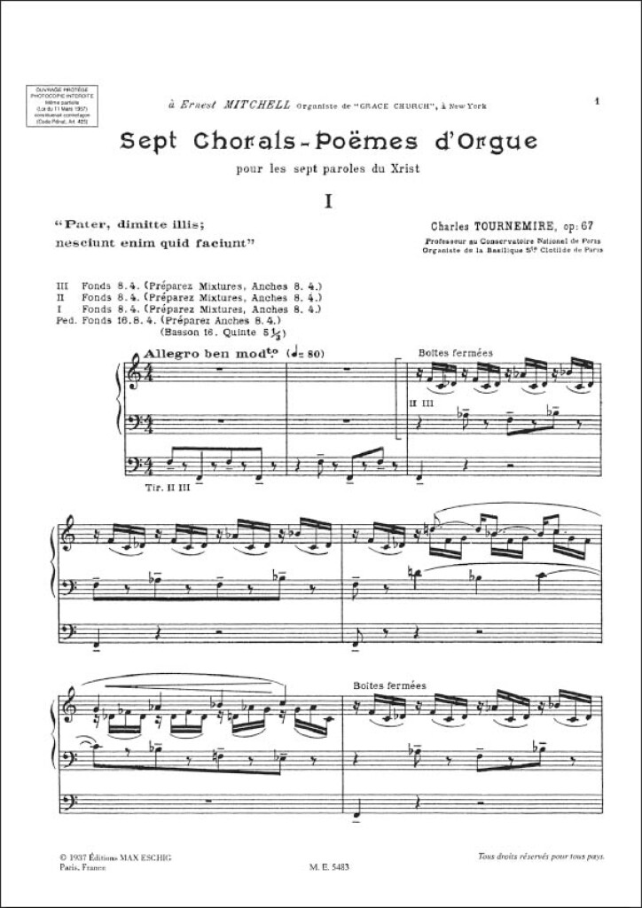 Choral N 1 Orgue