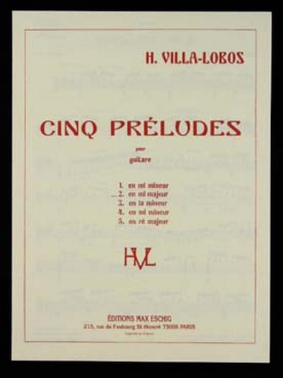 Prelude N 2 En Mi Extrait De Cinq Preludes (VILLA-LOBOS HEITOR)