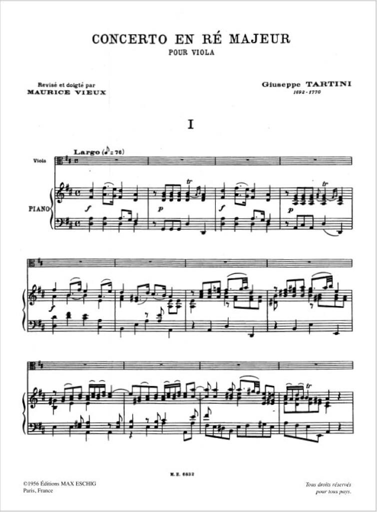 Concerto Re M Alto/Piano