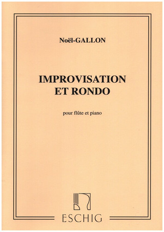 Improvisation Et Rondo, Pour Flûte Et Piano