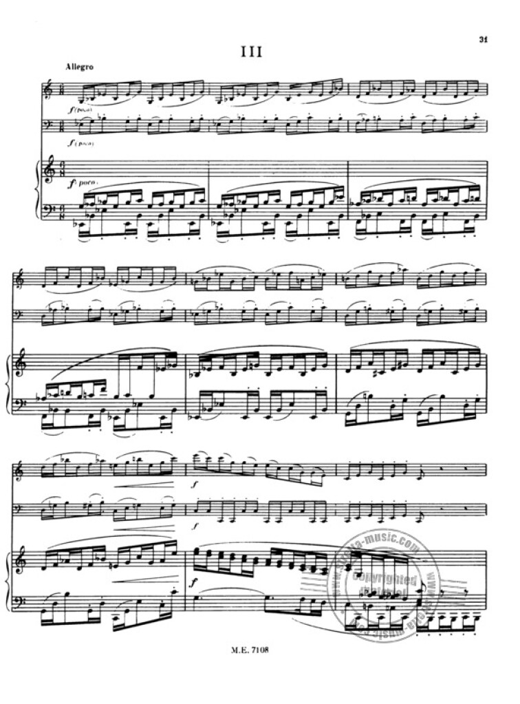 Trio N 3 Vl/Vlc/Piano (1951