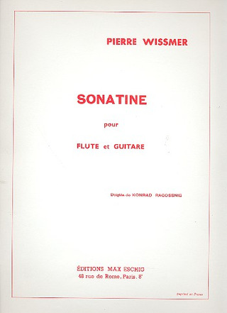 Sonatine Flûte/Guitare (WISSMER PIERRE)