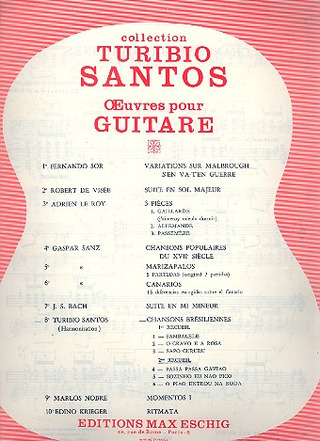 Chansons Bresiliennes V2 Guitare (SANTOS)
