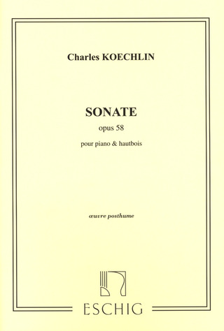 Sonate Hautbois/Piano