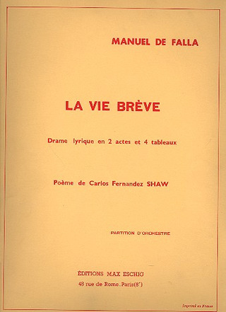 Vie Breve In 4 Orchestre