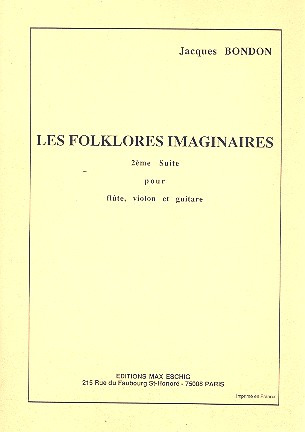 Folklores Imaginaires N 2 Flûte/Violon/Guitare