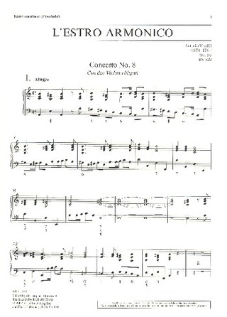 L'Estro Armonico Op. 3/8 Rv 522 (VIVALDI ANTONIO)