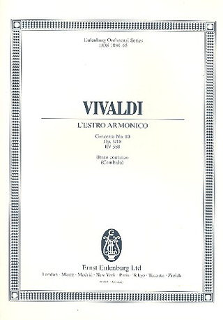 L'Estro Armonico Op. 3/10 Rv 580 / Pv 97 (VIVALDI ANTONIO)