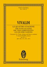 The Four Seasons Op. 8/1-4 Rv 269, 315, 293, 297 / Pv 241, 336, 257, 442 (Les quatre saisons) (VIVALDI ANTONIO)