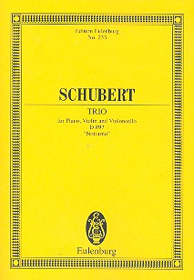 Piano Trio Eb Major Op. 148 D 897 (SCHUBERT FRANZ)