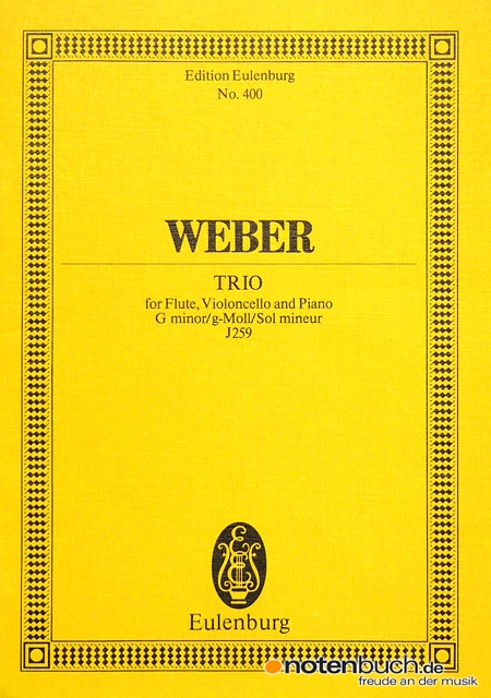 Trio G Minor Op. 63 J 259 (WEBER CARL MARIA VON)