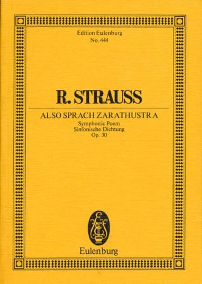 Also Sprach Zarathustra Op. 30 (STRAUSS RICHARD)