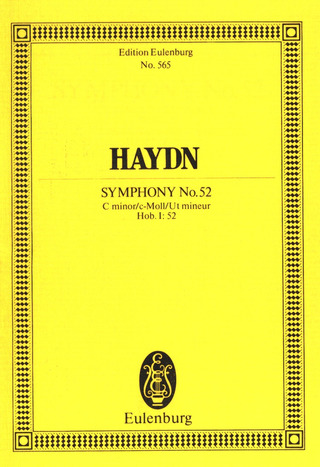 Symphony #52 C Minor Hob. I: 52
