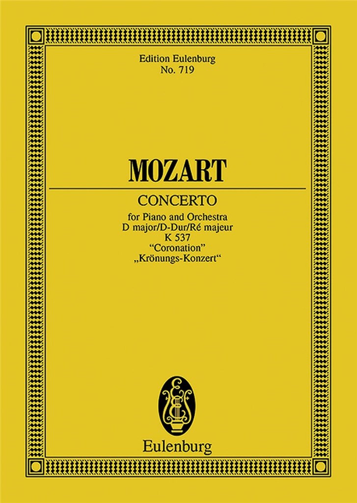 Concerto #26 D Major Kv 537