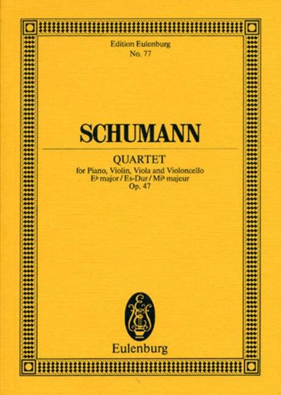 Piano Quartet Eb Major Op. 47 (SCHUMANN ROBERT)