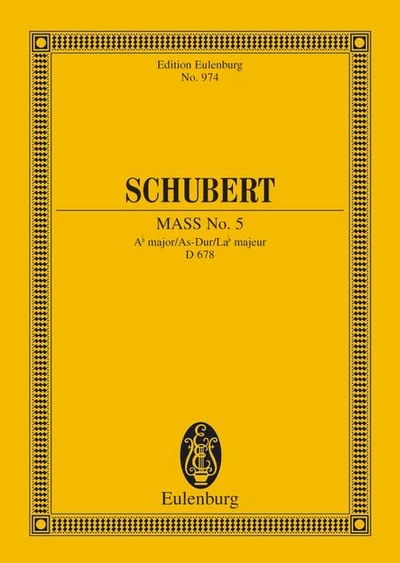 Mass #5 Ab Major D 678 (SCHUBERT FRANZ)