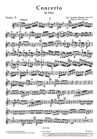 Concerto G Major (QUANTZ JOHANN JOACHIM)
