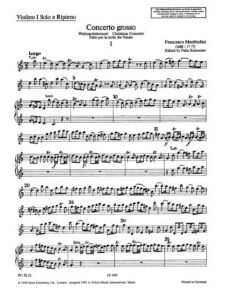 Concerto Grosso C Major Op. 3/12