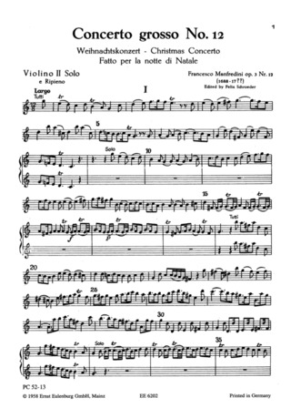 Concerto Grosso C Major Op. 3/12