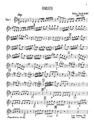 Concerto D Major Op. 7/11 Rv 208 / Pv 151 (VIVALDI ANTONIO)