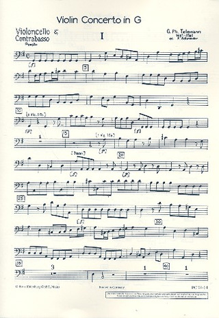 Concerto G Major (TELEMANN GEORG PHILIPP)