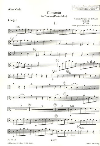 Concerto C Major Op. 44/11 Rv 443 / Pv 79
