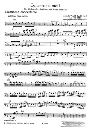 Concerto D Minor Op. 26/9 Rv 406/481