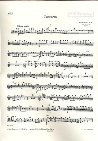 Concerto Grosso C Major Op. 47/2 Rv 533/Pv 76 (VIVALDI ANTONIO)