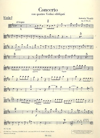 L'Estro Armonico Op. 3/1 Rv 549 / Pv 146 (VIVALDI ANTONIO)